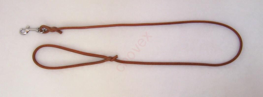 vodítko z okrúhlej kože 4mm/ 120cm natural