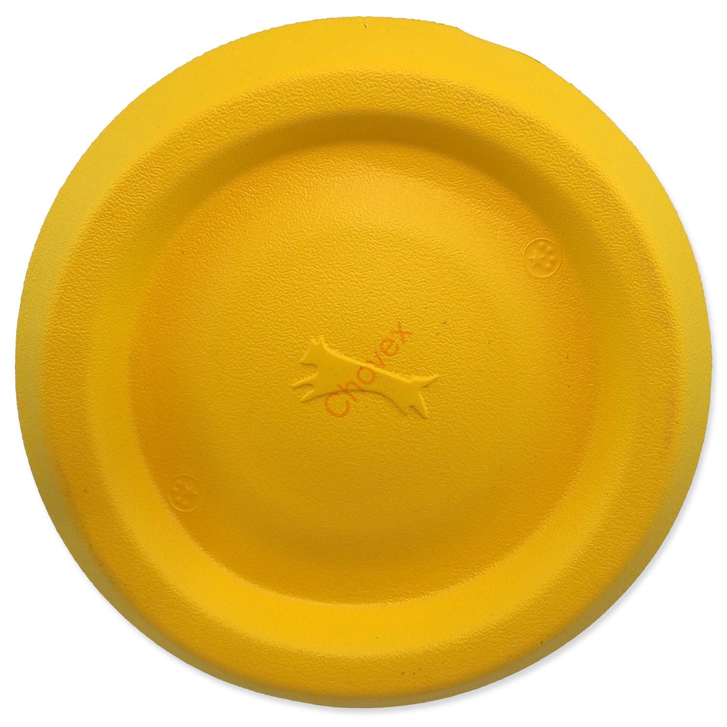 hračka lietajuci tanier eva 22cm zlty