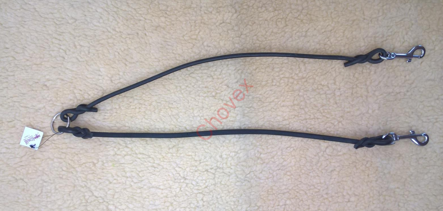 rozdvojka  okruhla 8mm/60cm čierna