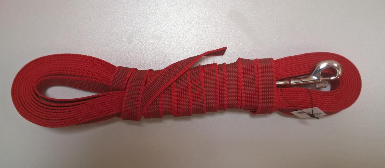 voditko stopovacie  10m  z pogumovaneho popruhu