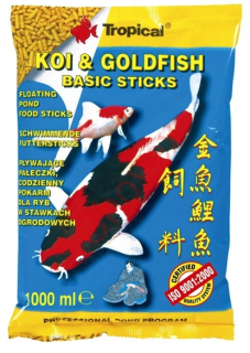 TROPICAL POND Koi-Goldfish Basic sticks 1L/90g